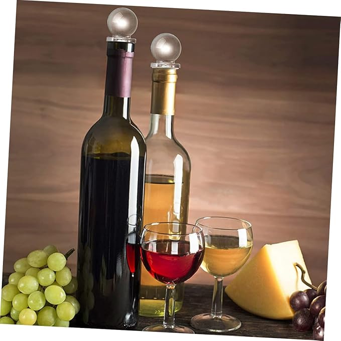 24pcs Glass Ball Wine Stoppers Convenient Sealing for Wine Bottles and Glass Portable Design for Easy Use and Travel