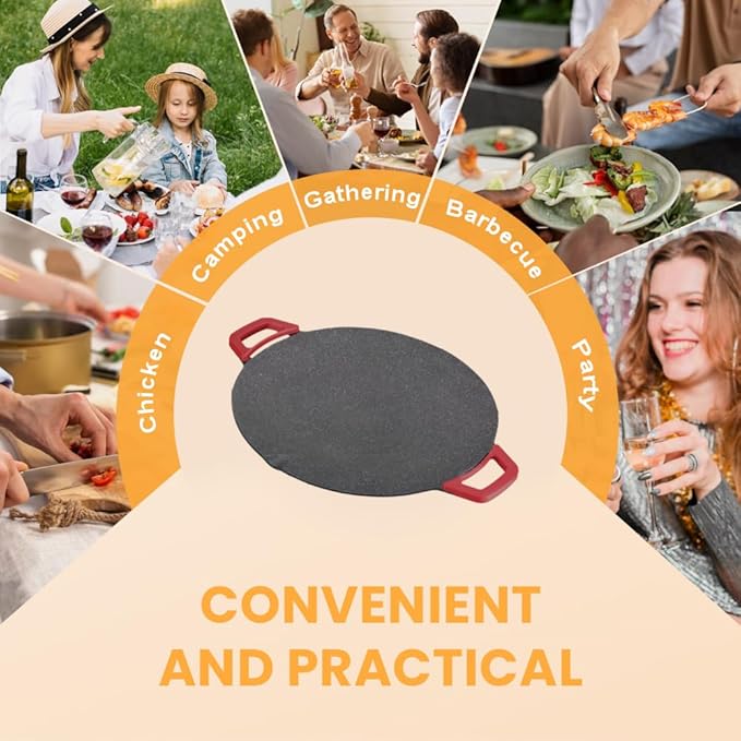 Indoor Smokeless Electric Grill Griddle, Nonstick Tabletop Grill for Indoor Cooking, Steaks Burgers Pancakes BBQ, Compact Easy Clean Design (16in)