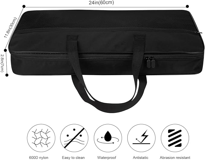 Pancake Griddle Travel Bag Electric Griddle Carrying Case Heat-resistant Waterproof Oxford Storage Bag for Electric Griddle 14648/for Chefman 20 Inch Grill/for Presto 07061 22-inch Griddle Plate