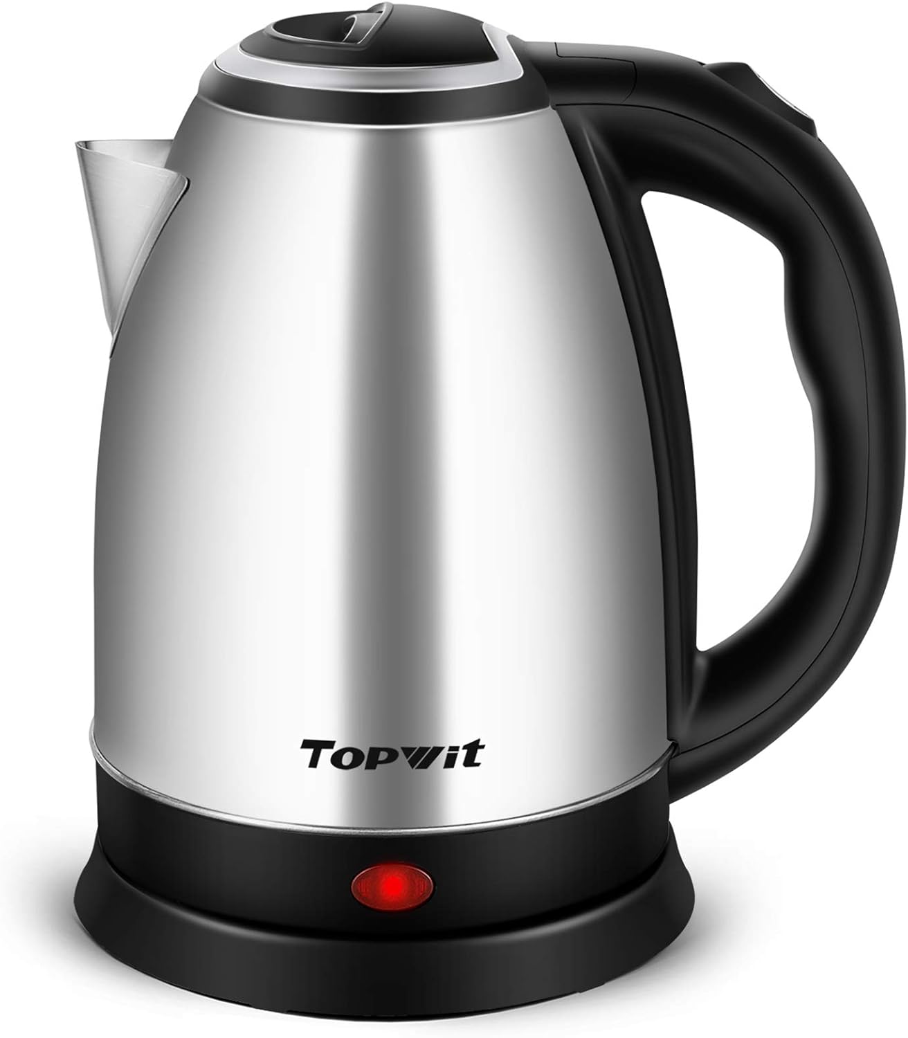 TOPWIT Electric Kettle, 2.0L Hot Water Kettle Electric, BPA-Free Stainless Steel Tea Kettle, Electric Kettles for Boiling Water with Fast Boil, Auto Shut-Off & Boil Dry Protection, Silver