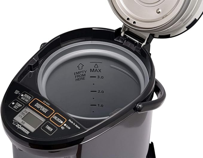 Zojirushi CD-NAC40BM Micom Water Boiler & Warmer, 4.0 Liter, Metallic Black & NS-TSC10 5-1/2-Cup (Uncooked) Micom Rice Cooker and Warmer, 1.0-Liter