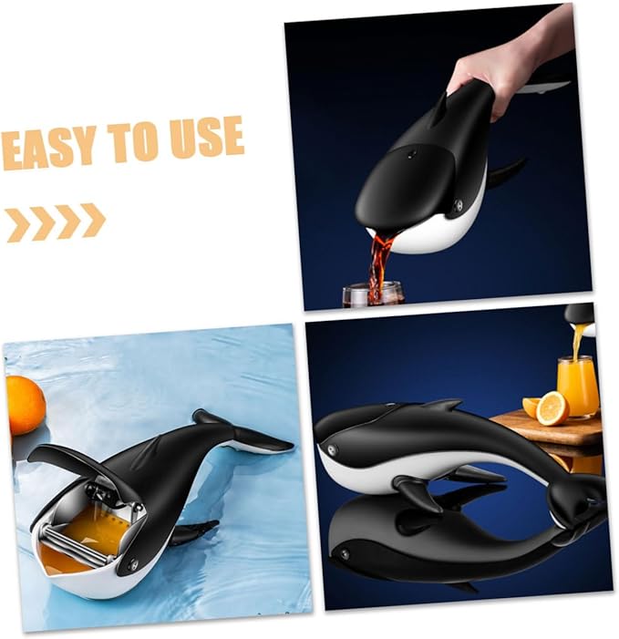 Manual Lemon Squeezer Whale Citrus Juicer Hand Juicer Easy Clean Portable
