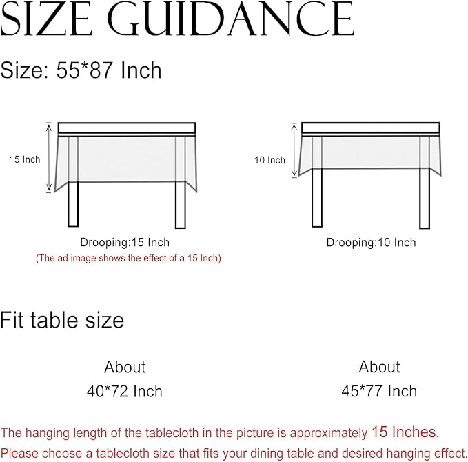 ISAENNE Designer Bohemian Linen Rectangular Tablecloth,Colorful Floral Pattern Table Cloth,Wrinkle Resistant Decorative Tablecloths for Dining Thanksgiving Kitchen Party,55"*87"-Grace A