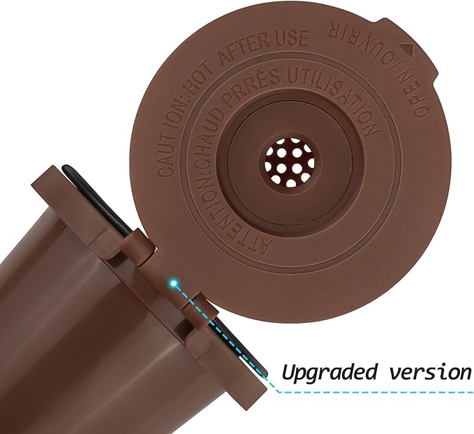 Reusable Filter Cup for Cuisinart (Upgraded Version - 2 PACK Brown)