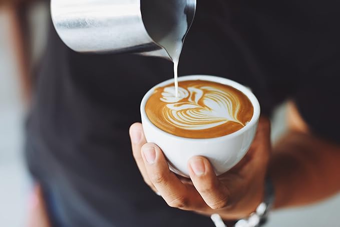 VIA CREMA Stainless Steel Milk Frother Jug for Coffee Machine Milk Frothing Pitcher 750 ml