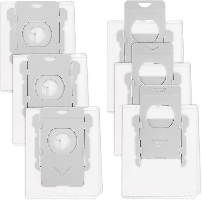 6 Pack Roomba Replacement Parts - Vacuum Bags for iRobot Roomba i7+, i1+, i2+, i3+, i4+, i5+, i6+, i8+, j6+, j7+, j8+, j9+, s9+, Combo i5+, j5+, j7+, j9+, High-Efficiency Dirt Disposal Bags