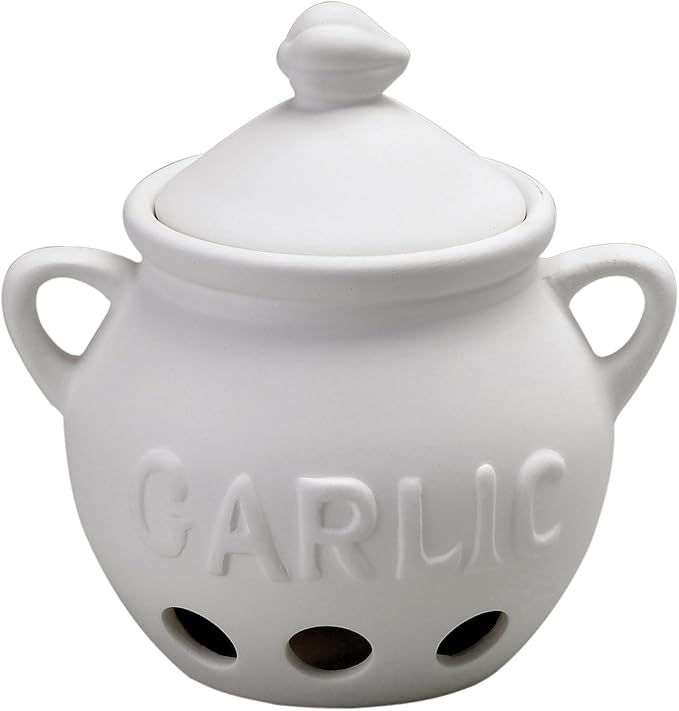 Fantes Garlic Keeper, Unglazed Ceramic, The Italian Market Original since 1906