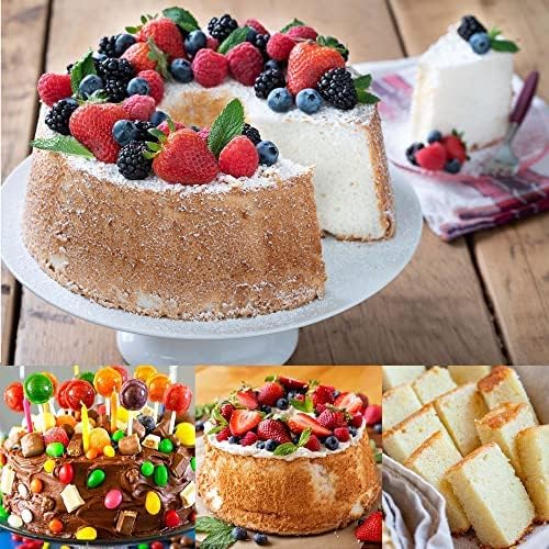 EXGOX 2 Pack 10-Inch Non-Stick Deep Aluminum Round Cake Pan With Removable Bottom For Wedding/Birthday/Christmas Cake Baking Round Cake Tin Set With Loose Base