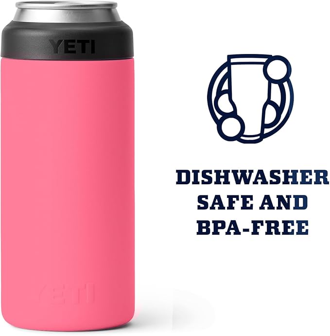 YETI Rambler 12 oz. Colster Slim Can Insulator for the Slim Hard Seltzer Cans, Tropical Pink (NO CAN INSERT)