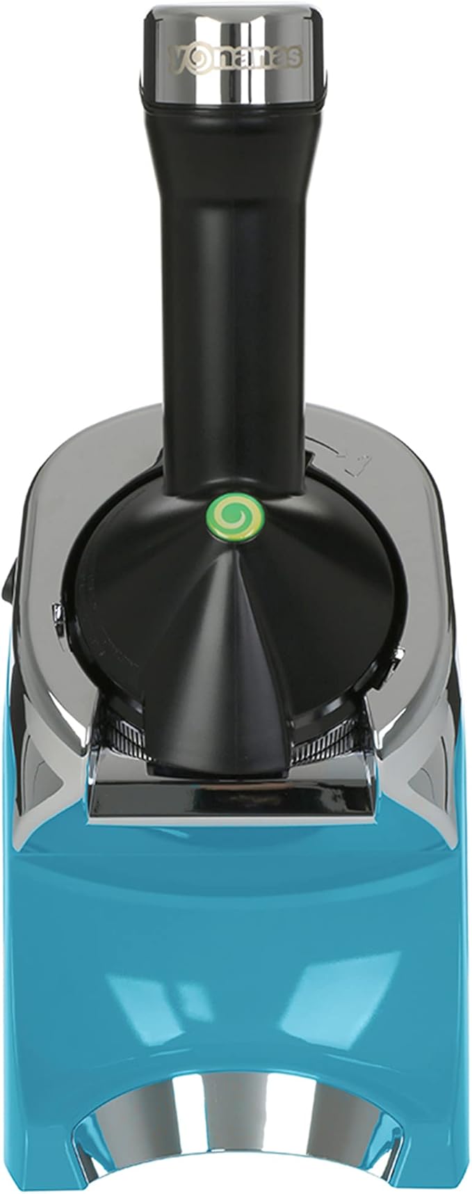 Yonanas 988TL Deluxe Vegan Non-Dairy Frozen Fruit Soft Serve Dessert Maker, BPA Free, Includes 75 Recipes, 200 Watts, Teal