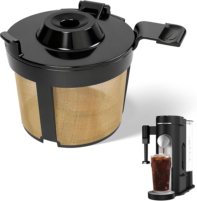 Coffee Filter, Permanent Coffee Maker Filter for Ninja PB051, PB040, PB041ST - Stainless Steel Mesh, Dishwasher Safe & Eco-Friendly