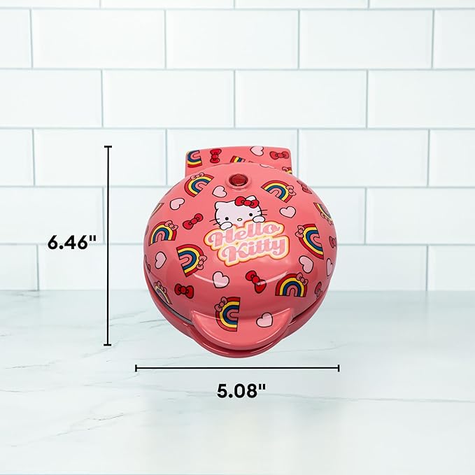 Uncanny Brands Hello Kitty Mini Waffle Maker - Cook With Your Favorite Kitty Character