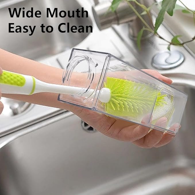 34 oz Clear Milk Carton Water Bottle, 6 Pcs Plastic Milk Bottles Portable Square Milk Box Bulk, Reusable Milk Carton Container Juice Bottle for Outdoor Sports Travel Drinking