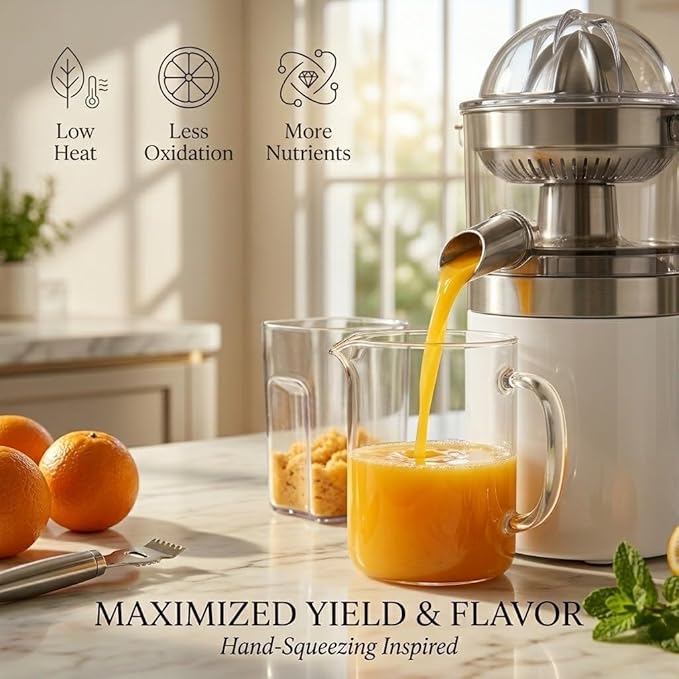 Clog Cold Press Juicer Machine, Powerful Slow Juicer with Total Pulp Control, 2 Pulp Functions, Easy to Clean & Dishwasher Safe, 2nd Gen, Charcoal,Surprise Color (White/Green/Blue)