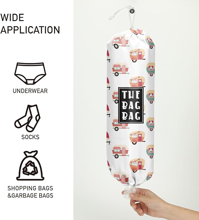 Car Grocery Bag Organizer - Plastic Bag Holders for Kitchen, Laundry Room & Farmhouse Decor - Gifts for Women & Men