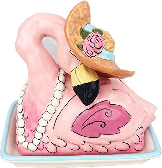 Flamingo Butter Dish