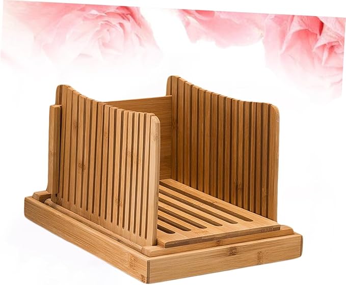 Loaf Bread Slicer Bamboo Cutting Board Sandwich Slicer Easy Slice Safe Clean