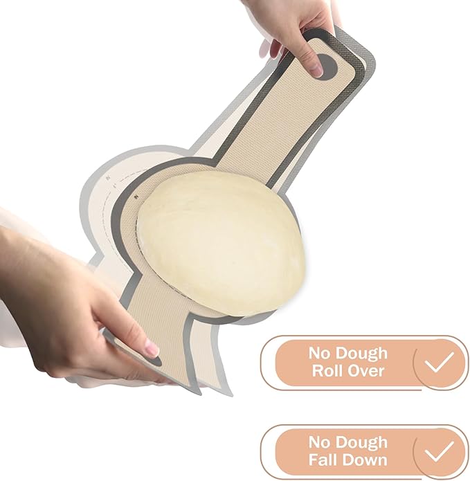 Silicone Bread Sling Oval and Round, 2 PCS Nonstick＆Reusable Bread Baking Mats, Easy-To-Clean Dutch Oven Liners, Sourdough Bread Baking Supplies (2Pack Round, Gray)