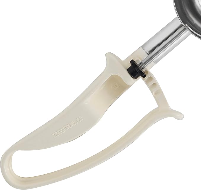 Zeroll 2010 Universal Standard Length EZ Disher Food Portion Control Scoop Designed for Right or Left Hand Use Dishwasher Safe NSF Approved, 2 5/8-Inch, Ivory