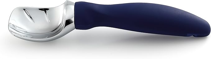 Spring Chef Ice Cream Scoop with Soft Grip Handle, Professional Heavy Duty Sturdy Scooper, Premium Kitchen Tool for Cookie Dough, Gelato, Sorbet, Sapphire
