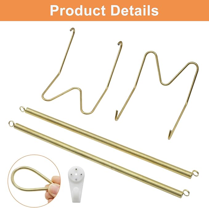 Plate Hangers for The Wall - Stainless Steel Invisible Heavy Duty Wire Plate Holder for 15-16 Inch Decorative Plates, Art Plates & Ceramic Plates with Wall Hooks