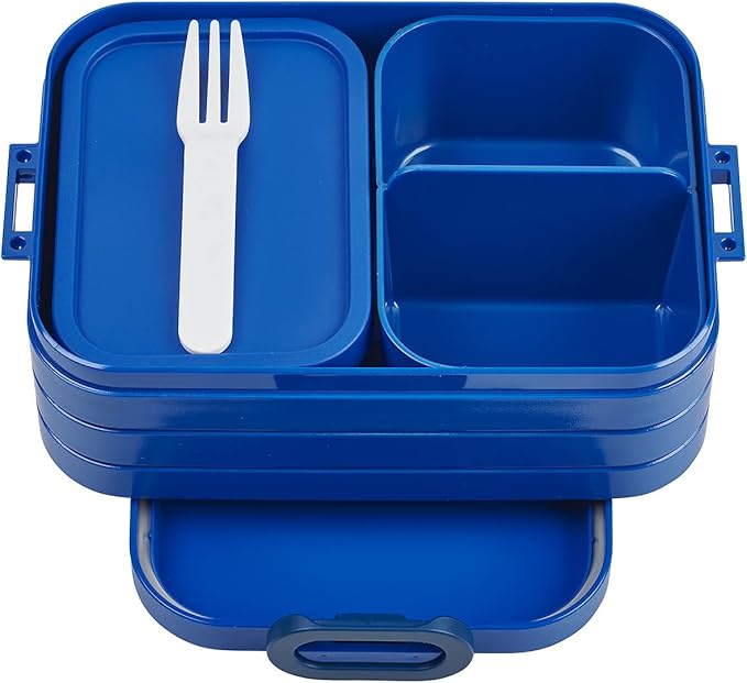 Mepal – Bento Lunchbox Take A Break Midi – Lunch Box With Bento Box – Lunch Box For Sandwiches, Small Snacks & Left Overs – Snack & Lunch - 900 ml - Vivid Blue