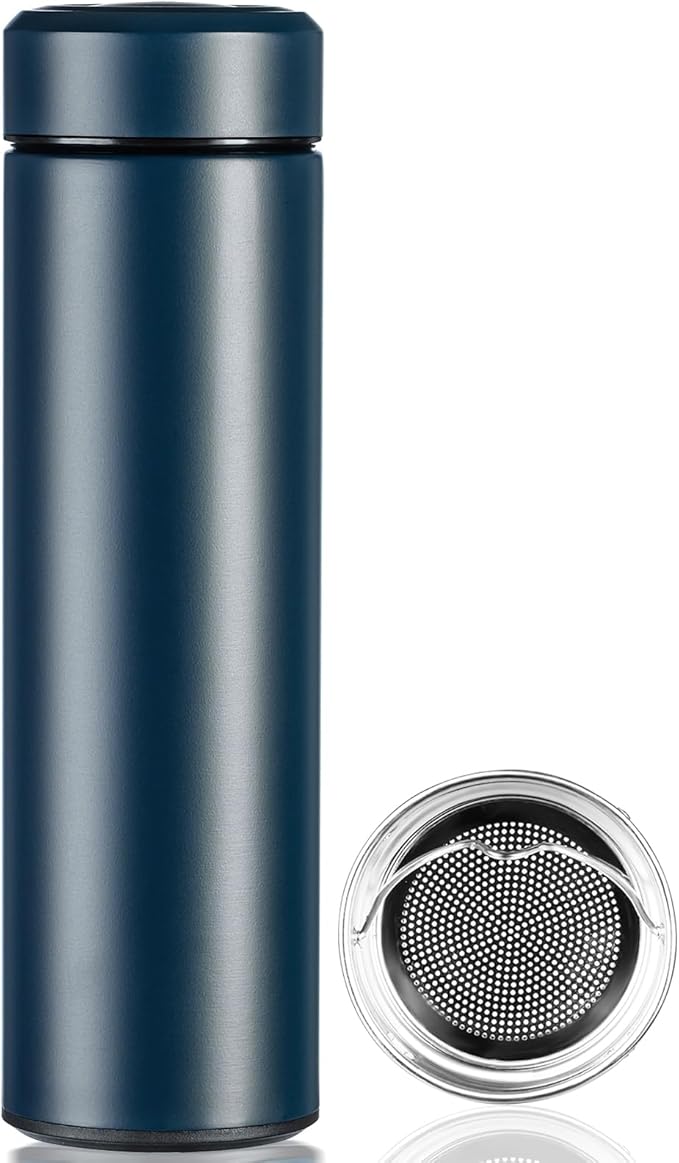 PARACITY Insulated Water Bottle,17 oz Stainless Steel Thermo, Double Wall Vacuum Water Bottle, Metal Water Bottle Keeps Hot for 12 Hrs, Cold for 24 Hrs, for Coffee, Drinks