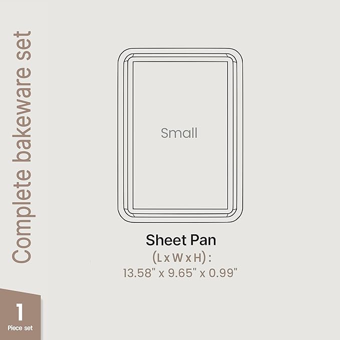 BAKKEN Kitchen Baking Pans - Nonstick Blue Coating, 13.58’’ × 9.65’’ Commercial Grade Carbon Steel Cookie Sheet, Diamond Texture Bottom, PFOA, PFOS, PTFE Free, Oven Safe Tray (450°F), Blue