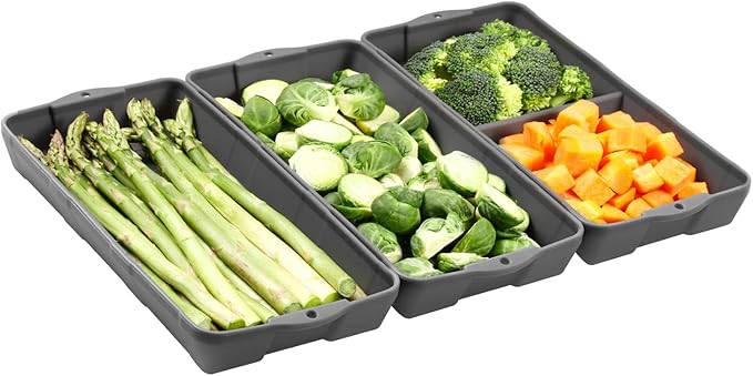 ZIP STANDING Nonstick Bakeware Set, New large size Cake Silicone Sheet Pan, baking pan dividers, Suitable for oven, air fryer to simplify cooking, Safe to use and easy to clean.