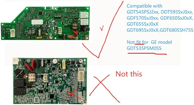 2025 Upgraded WD21X24899 Dishwasher Control Board, compatible with GE dishwashers, replaces for WD21X24797,fit for GDT530, ZDT800, GDP695, GDP720,PDT825, PDF820