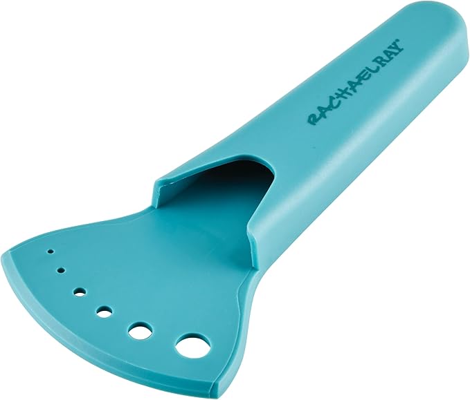 Rachael Ray Professional Multi Shear Kitchen Scissors with Herb Stripper and Sheath, 2 Piece, Agave Blue