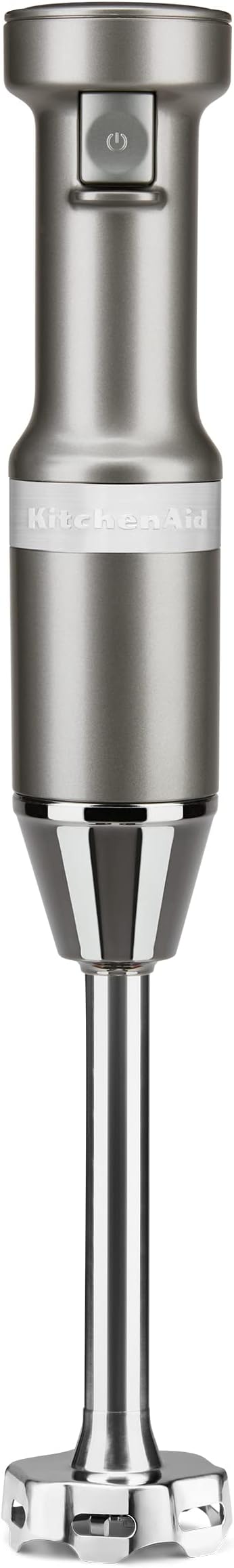 KitchenAid Variable Speed Corded Hand Blender KHBV53, Contour Silver & 6 Speed Hand Mixer with Flex Edge Beaters - KHM6118, 6 Speed w/Flex Edge Beaters, Contour Silver