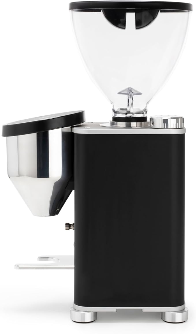 Diletta Bello+ Espresso Machine (Black) Bundle w/Rocket Espresso Giannino Espresso Grinder (Black/Wood)