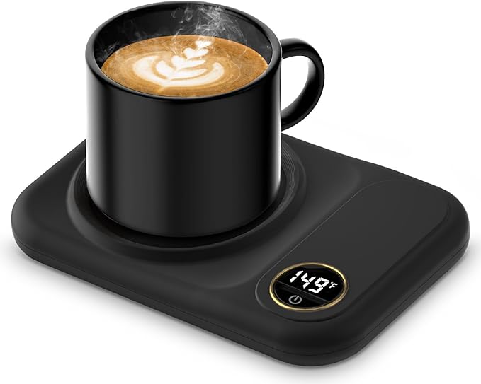 Coffee Mug Warmer, 3-Temp Settings USB Coffee Mug Warmer, 113℉/131℉/149℉ Plug in USB Candle Warmer Beverage for Coffee, Cocoa, Tea, Candle, Mom Gifts Women Gifts