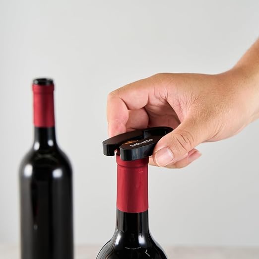 Restaurantware-Bar Lux Foil Cutter, 1 Wine Bottle Opener Accessory - Razor-Sharp Blades, Ergonomic Design, Black Plastic Bottle Seal Remover, For Wine Lovers