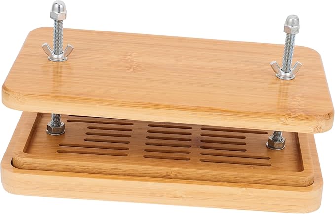 Alipis Bamboo Tofu Press Drip Tray Adjustable Tofu Maker Efficient Kitchen Tool for Soybean Curd