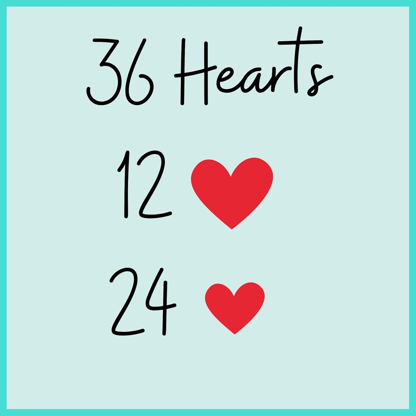 Red Icing Hearts – Edible Royal Icing Decorations for Cakes, Cupcakes, and Cookies by Simply Sucré (36 Hearts)