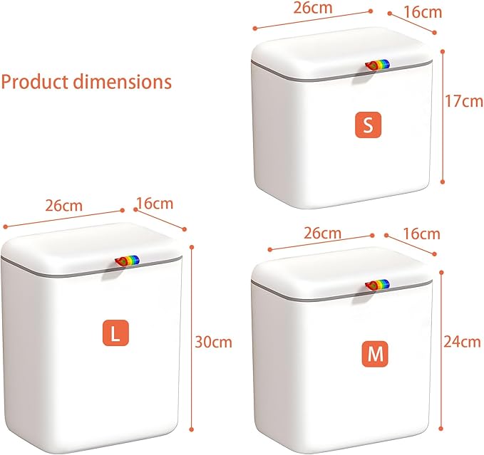 Compact Wall Mounted Humus Bucket with Fasteners Gluey Mattresses 2 Opening Fashion for Bathroom Bedroom Store Locking Mechanism Lid Kitchen Humus Bucket