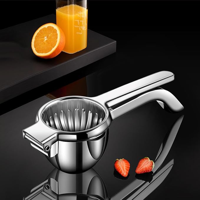 Hand Lemon Juicer, with Filter Manual Stainless Steel Large Capacity Lemonade Maker, Handheld Orange Press Juicer, for Limes Citrus Oranges Fruits Pomegranates