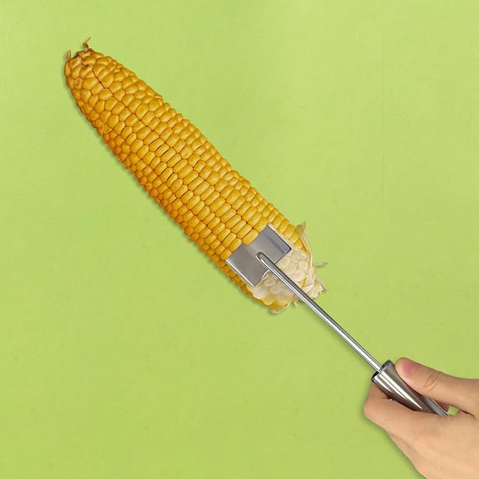 2pack Long Handle Corn Stripping Tool,Corn on the Cob Remover,Corn Peeler for Easy Clean Stripper Tool