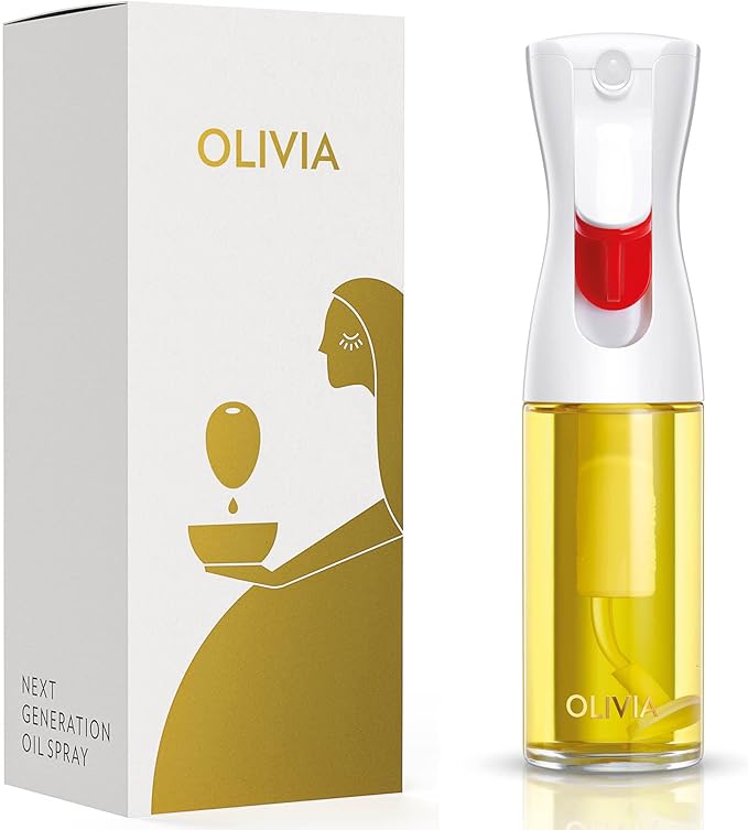 FLAIROSOL OLIVIA 130ml and 200ml Glass Oil Sprayer for Cooking, Continuous Spray with Portion Control