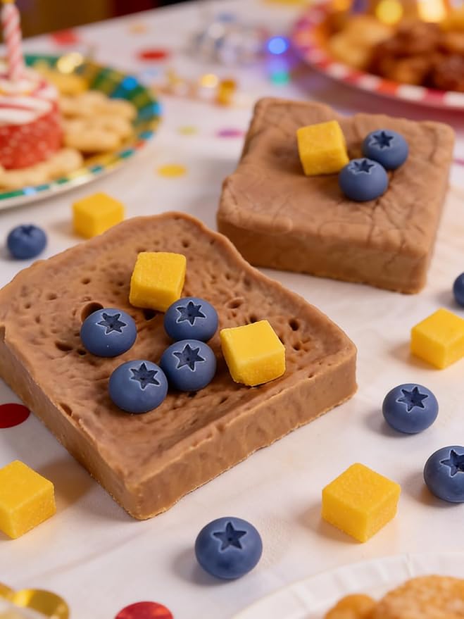 7 Cavity Blueberry Silicone Mold – 2 Pieces Silicone Fruit Mold for Chocolate, Fondant, Candle, Resin & Cake Decor, 3D DIY Berry Candy Baking Tool for Parties & Gifts (Blueberry)