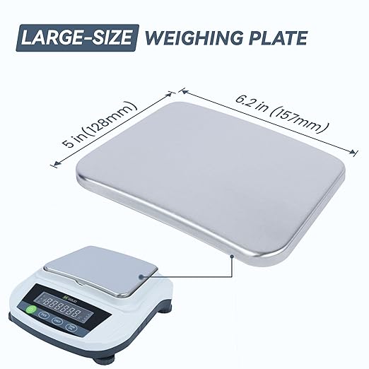 U.S. Solid Digital Lab Scale 2000g x 0.01g Precision Analytical Balance Kitchen Jewelry Scientific Weighing - AC/DC Power