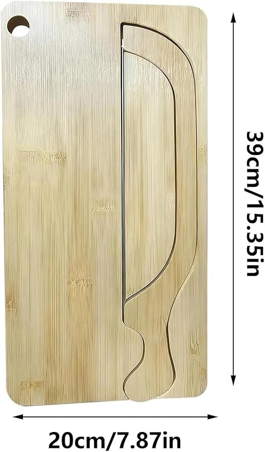 Bread Slicer for Homemade Bread, Manual Bow Knife and Cutting Board Set with Crumb Tray, Sourdough Loaf Slicer for Left & Right Handed Home Bakers, Wooden Board Design(Bamboo)