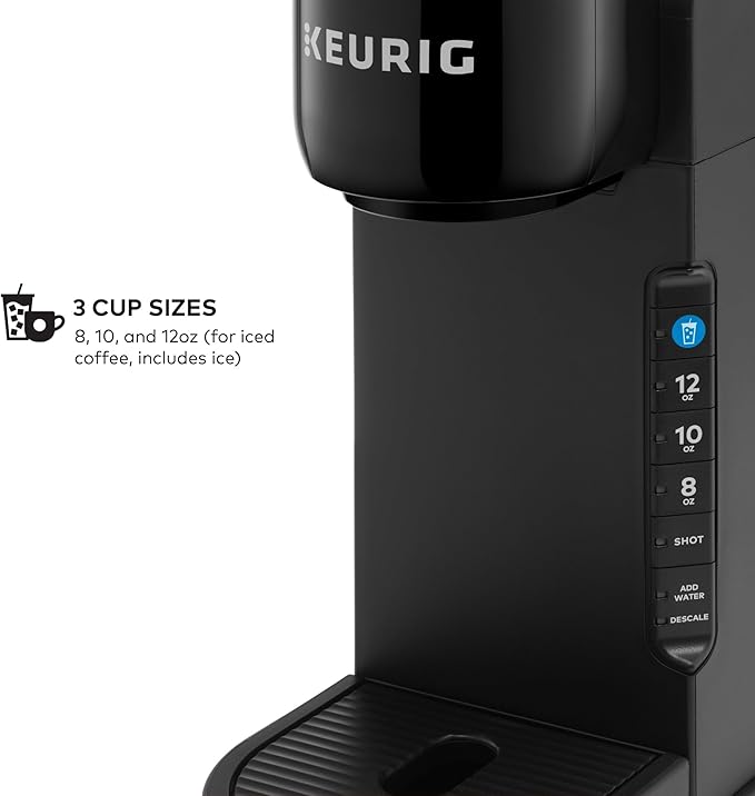 Keurig K-Café Barista Bar Single Serve Coffee Maker and Frother, with 3 Brew Sizes, Hot and Cold Coffee Capabilities, 2oz Coffee Shot Button, Black