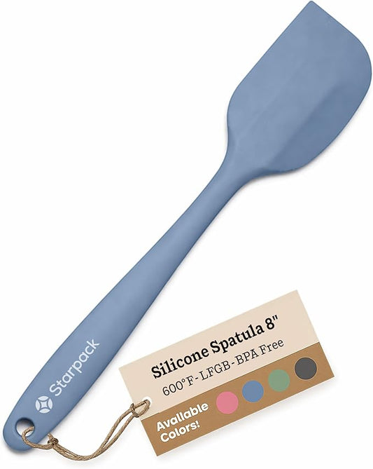 Starpack 'Scrape & Stir' Silicone Spatula (8 Inch) - Heat Resistant Spatulas Set 600°F - Food Grade Kitchen Spatulas - Nonstick Baking and Cooking Spatula - LFGB Grade Rubber Utensil Set