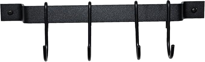 12" Black Utensil Rack
