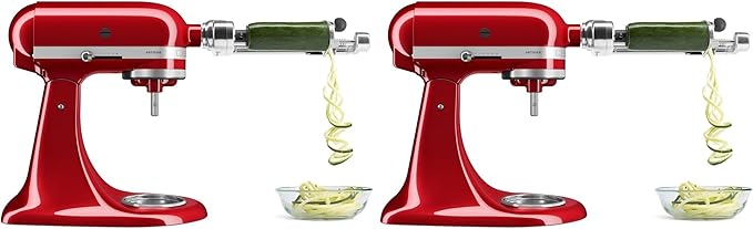 KitchenAid Stand Mixer Attachment,KSM1APC Fruit and Vegetable Spiralizer,(Pack of 2)