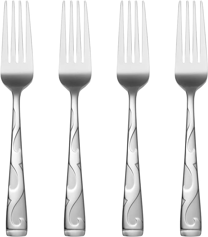 Oneida B340004A Tuscany Everyday Flatware Dinner Forks, Set Of 4