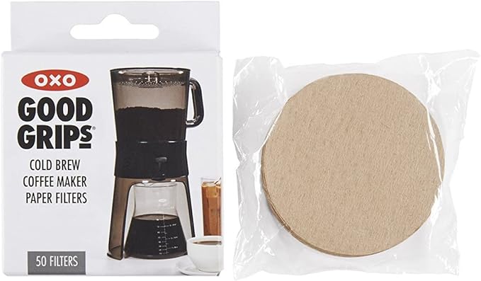 OXO Good Grips Cold Brew Coffee Maker (32 ounces) with 50 Paper Filters
